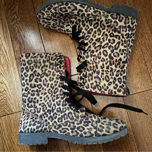 Leopard combat boots - Picture 1 of 7